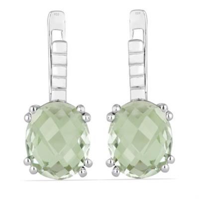 BUY STERLING SILVER NATURAL SMOKY GEMSTONE EARRINGS